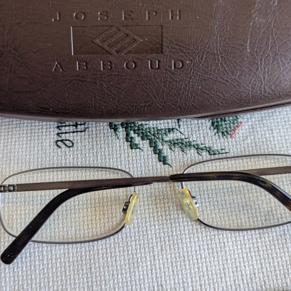 Joseph Abboud Ja170 Gray Rectangular Glasses Fram… - image 3